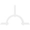 Ekena Millwork Ericson Architectural Grade PVC Gable Bracket, 72"W x 48"H x 2"D x 4"F, 16/12 Pitch GBP072X48X0204ERI00 - alternate 4